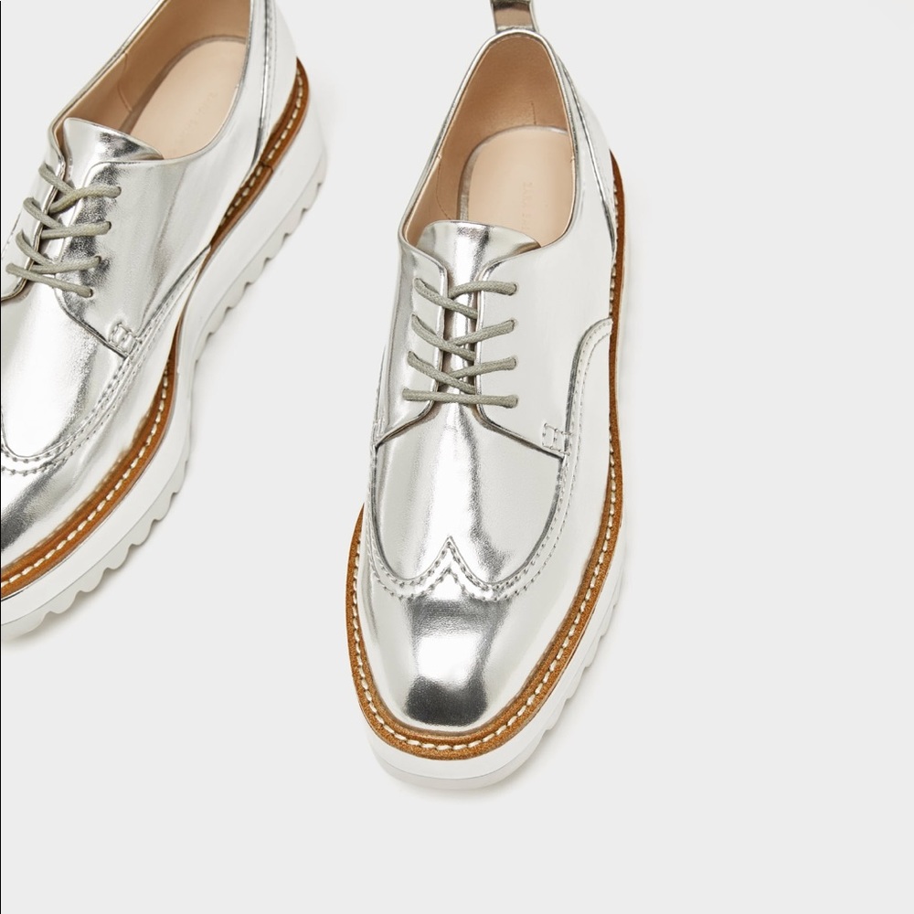 Zara silver platform shoes - Picture 5 of 8